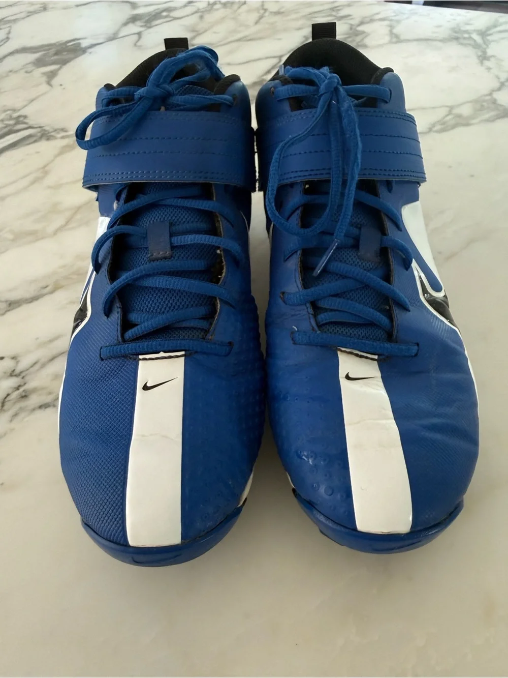 Men’s Nike Mike Trout Blue and White Baseball Cleats